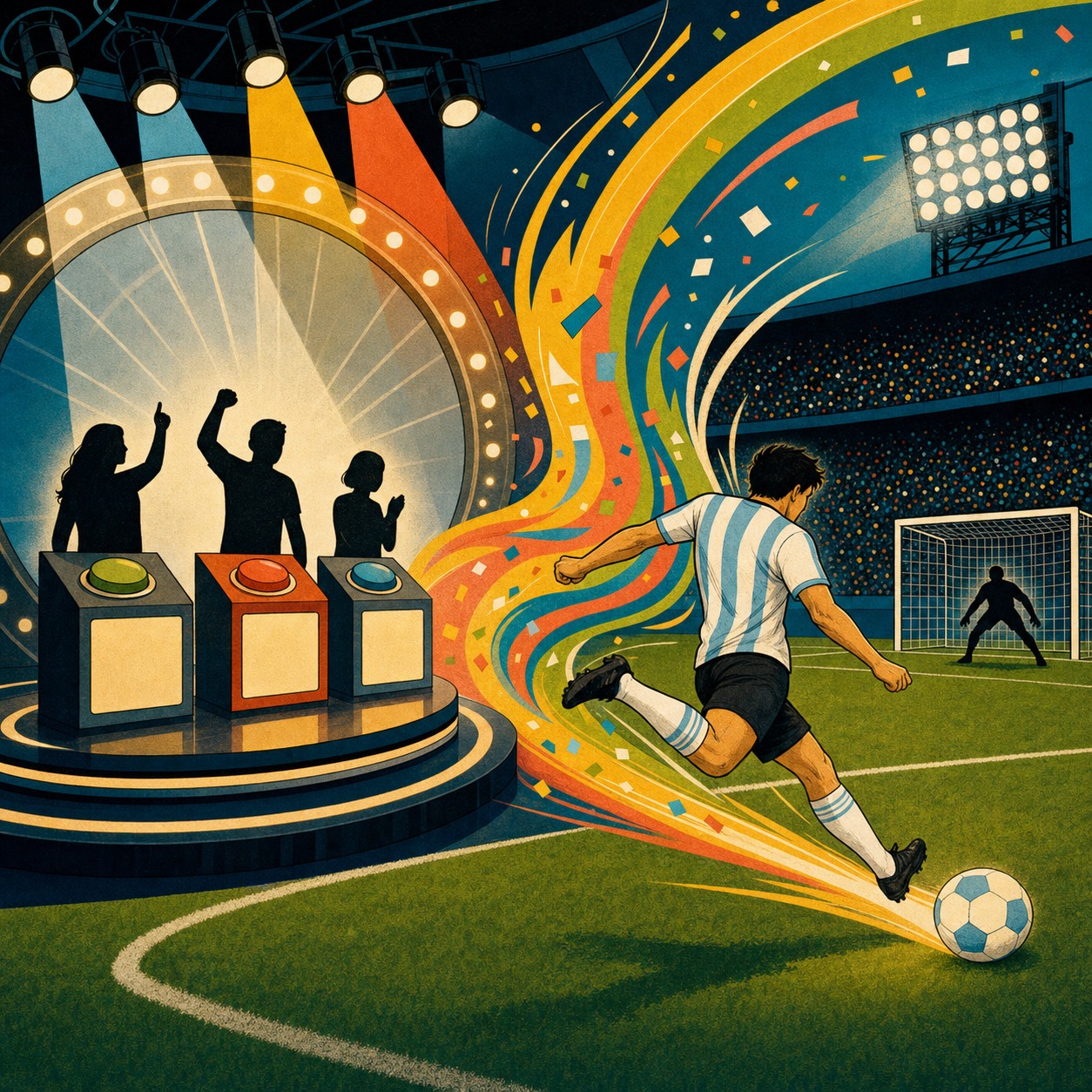 Ilustração: A Bola na Rede do Paredão
