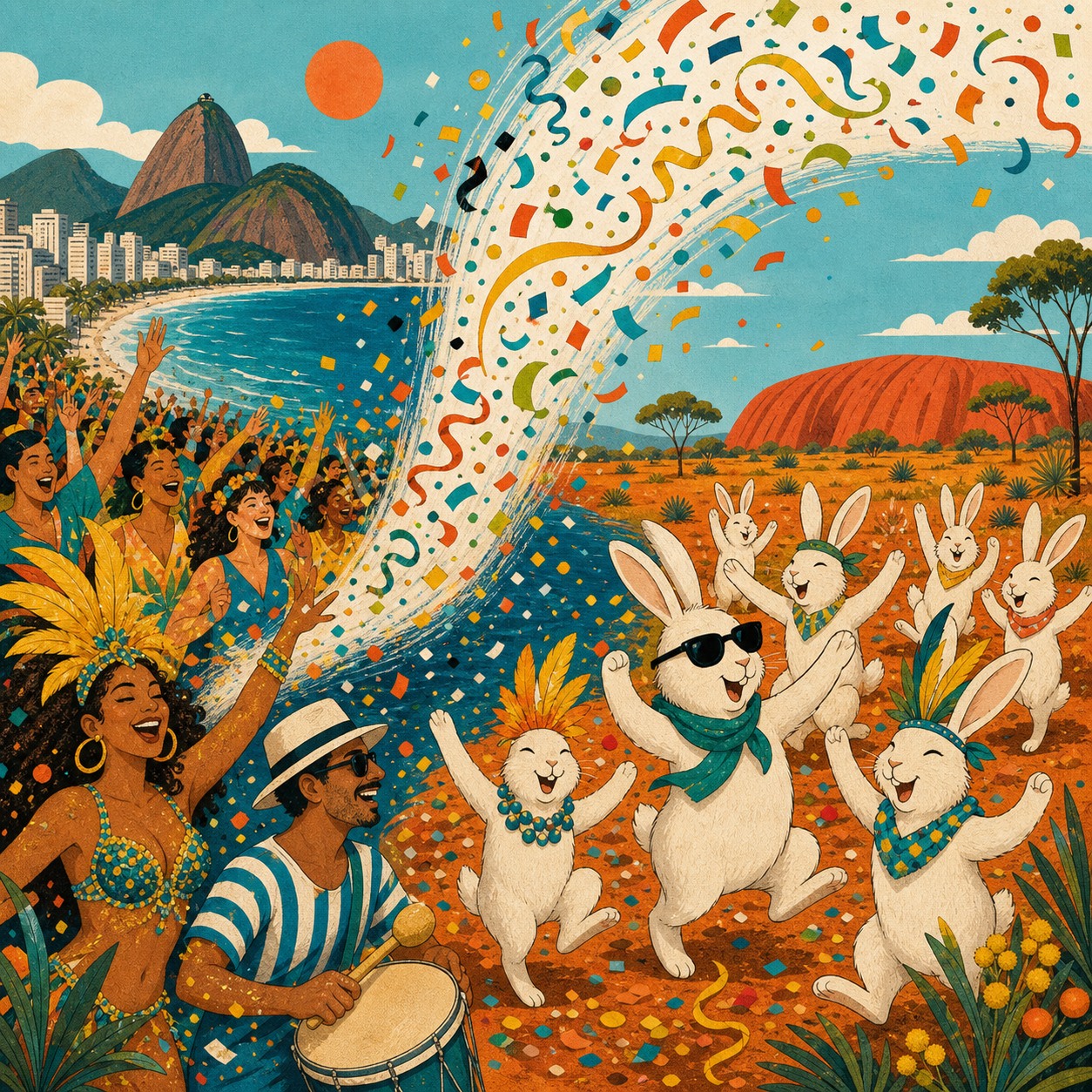 Ilustração: O Bloco Transpacífico dos Coelhos